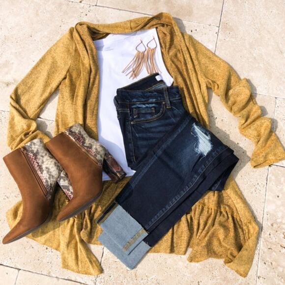 [H417] Brown Suede Snakeskin Boots, Size 37 - Picture 7 of 11